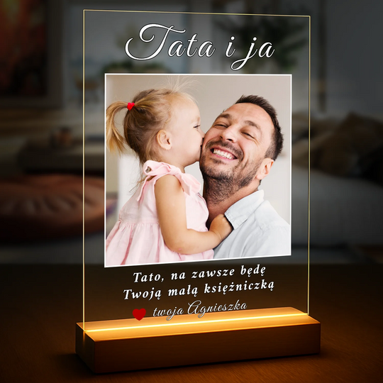 Prezent dla taty na Dzień Ojca - zdjęcie na szkle + Twój tekst