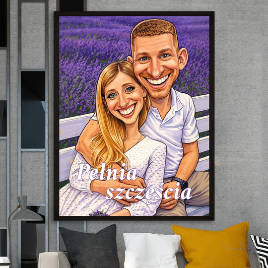 Pełnia szczęścia - plakat, personalizowany prezent na rocznicę