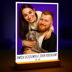 Image of Para i ich pupil - druk na szkle, portret z Twojego zdjęcia