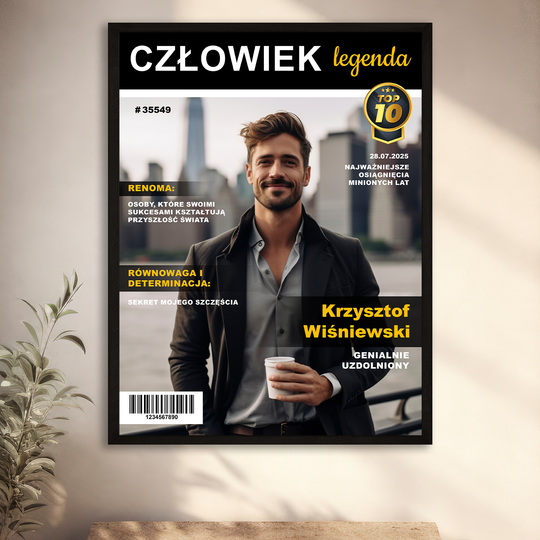 Człowiek legenda - plakat z Twojego zdjęcia