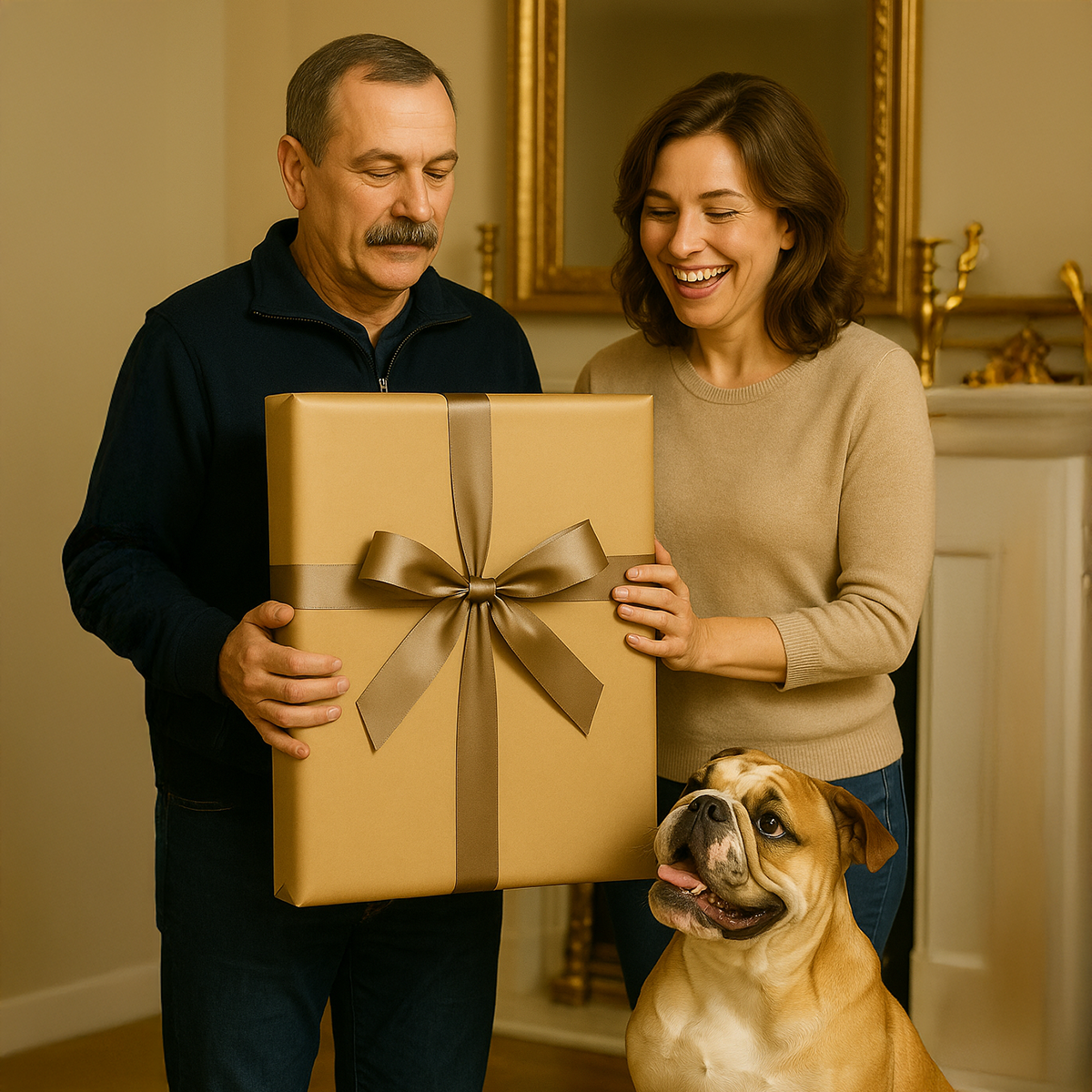 Image of Generał i jego kompan - obraz na płótnie z Twojego zdjęcia