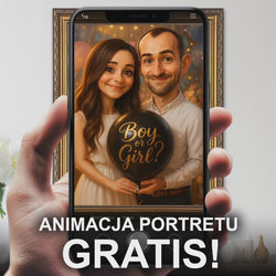 Image of Portret z okazji Baby Shower - obraz na płótnie z Twojego zdjęcia