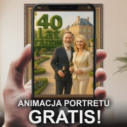 Image of Portret pary z okazji 40 rocznicy - obraz na płótnie z Twojego zdjęcia