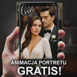 Image of Portret pary nowożeńców - druk na szkle, portret z Twojego zdjęcia