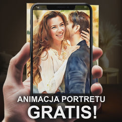 Image of Akwarelowy portret pary - druk na szkle, portret z Twojego zdjęcia