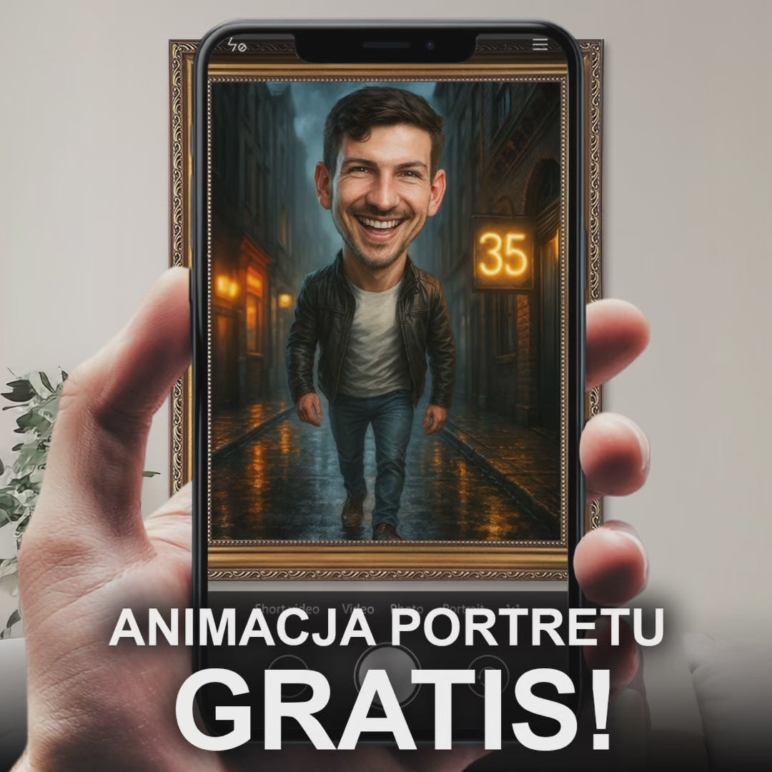 Image of Portret na 35 urodziny - obraz na płótnie z Twojego zdjęcia