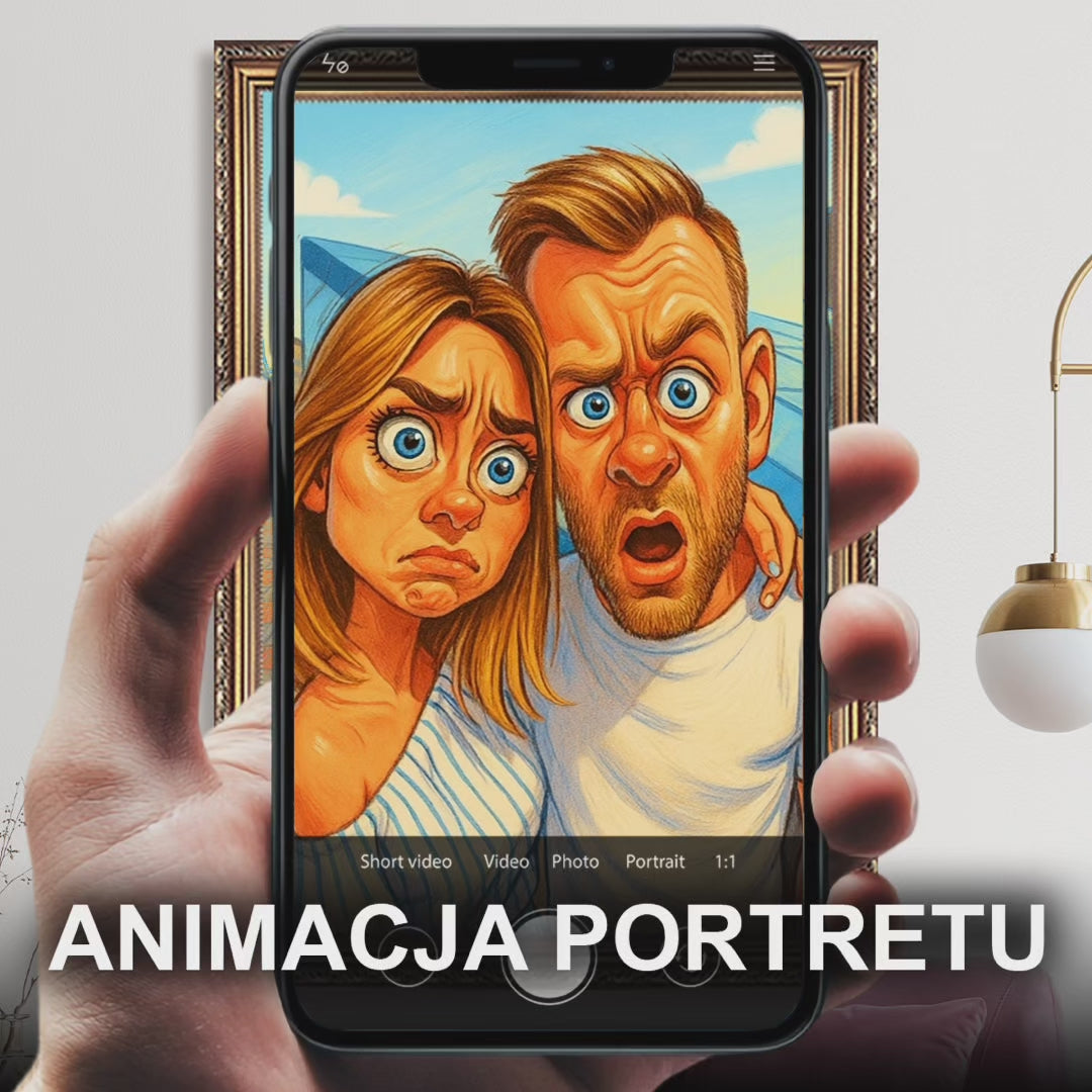 Image of Karykatura pary - obraz na płótnie z Twojego zdjęcia