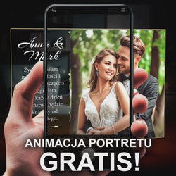 Image of Portret pary nowożeńców - druk na szkle, portret z Twojego zdjęcia