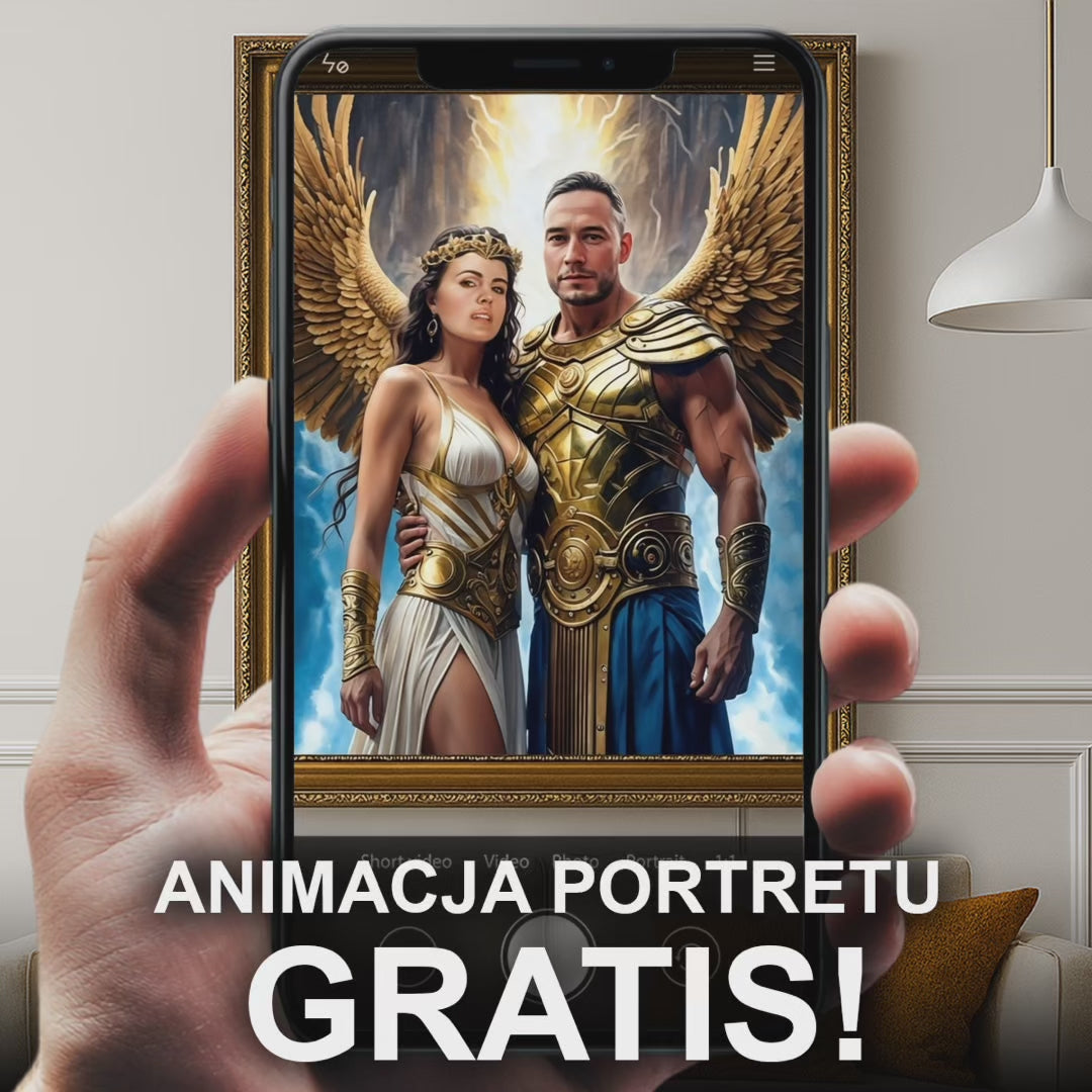 Image of Portret Zeusa i Hery - obraz na płótnie z Twojego zdjęcia