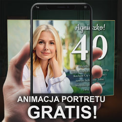 Image of Portret na 40 urodziny - druk na szkle, portret z Twojego zdjęcia