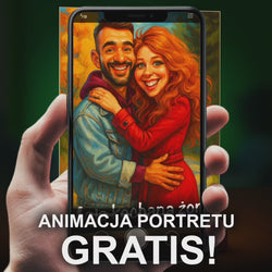 Image of Portret w karykaturalnym stylu dla żony - druk na szkle, portret z Twojego zdjęcia