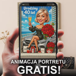 Image of Portret na 40. urodziny- obraz na płótnie z Twojego zdjęcia