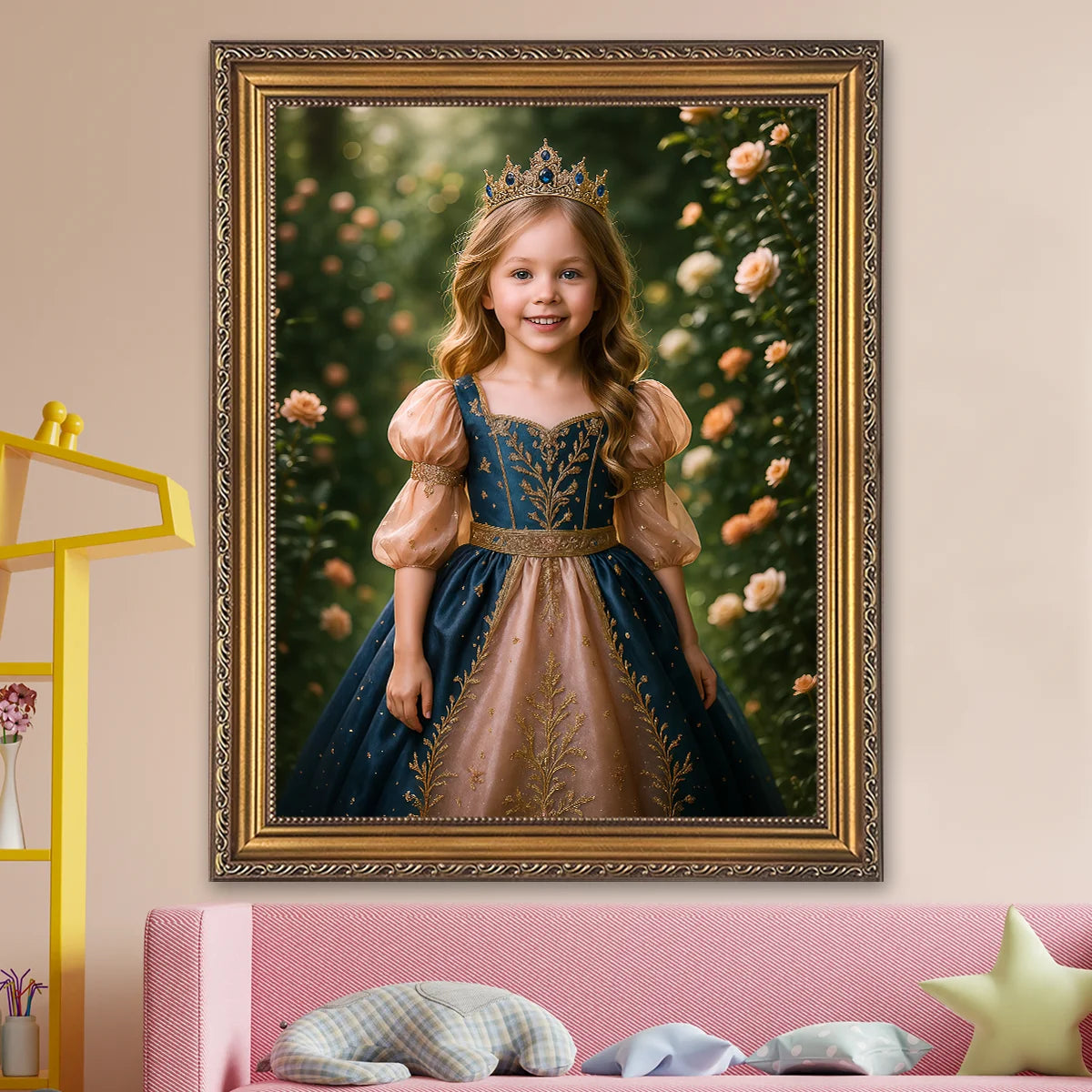 Image of Portret małej królewny - obraz na płótnie z Twojego zdjęcia