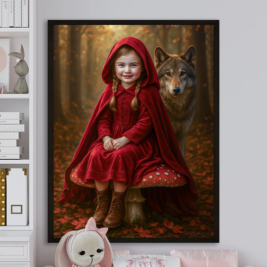 W stylu Czerwonego Kapturka - plakat z Twojego zdjęcia