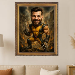 Image of Portret w stylu Wolverine - obraz na płótnie z Twojego zdjęcia