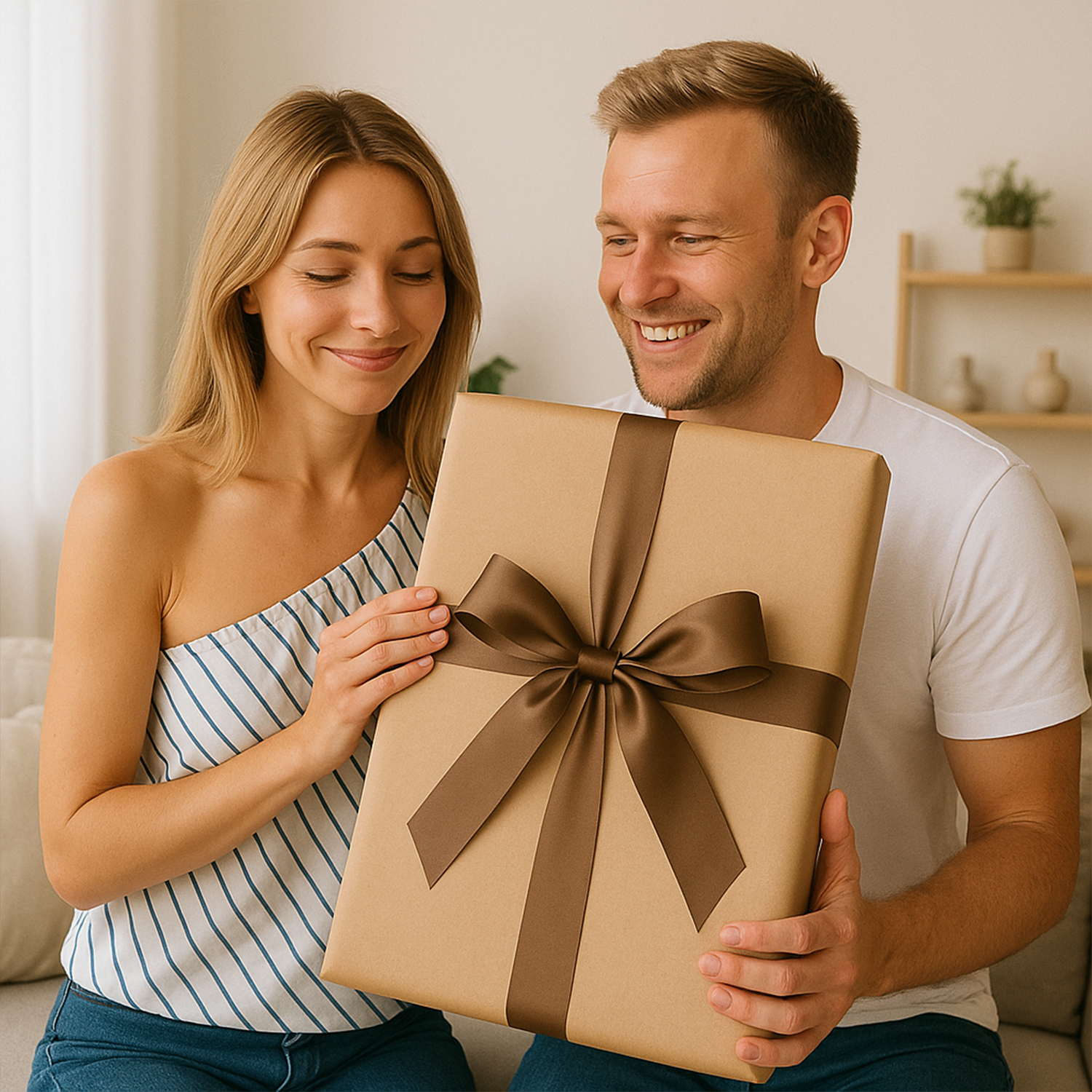 Image of Karykatura pary - obraz na płótnie z Twojego zdjęcia