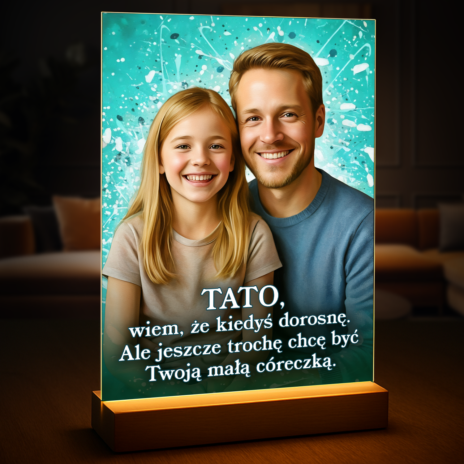 Image of Portret taty z córką - druk na szkle, portret z Twojego zdjęcia