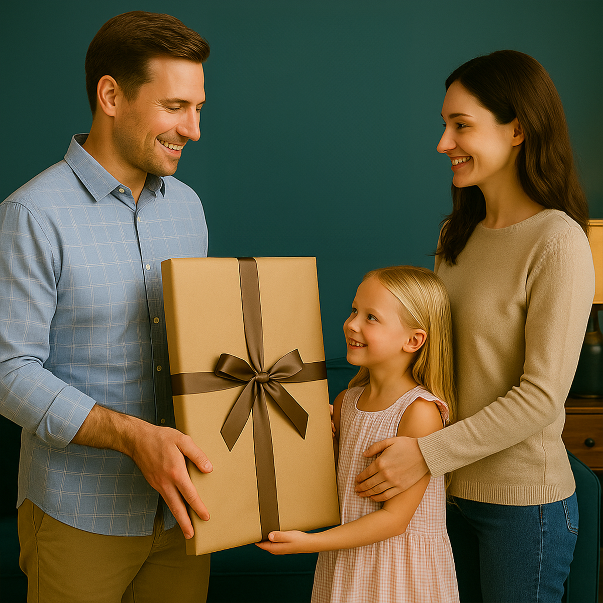 Image of Tata i córka - obraz na płótnie z Twojego zdjęcia