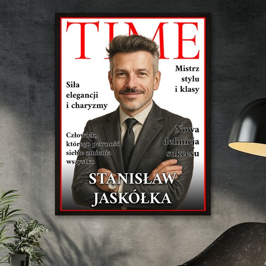 Okładka Time Magazine - plakat z Twojego zdjęcia