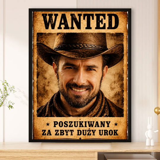 Wyjątkowy prezent na urodziny dla niego – personalizowany plakat Poszukiwany