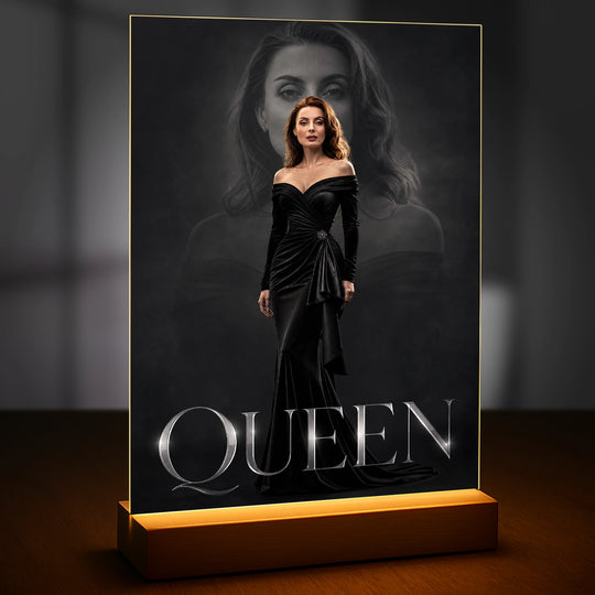Wyjątkowy prezent dla kobiety – portret na szkle ze zdjęcia Queen